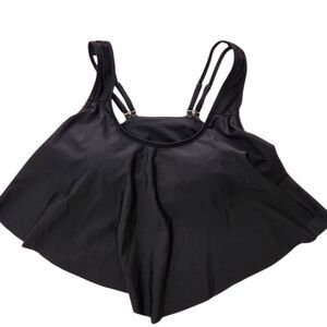 Belong Bikini Top Size Large Black Removable Pads.   New